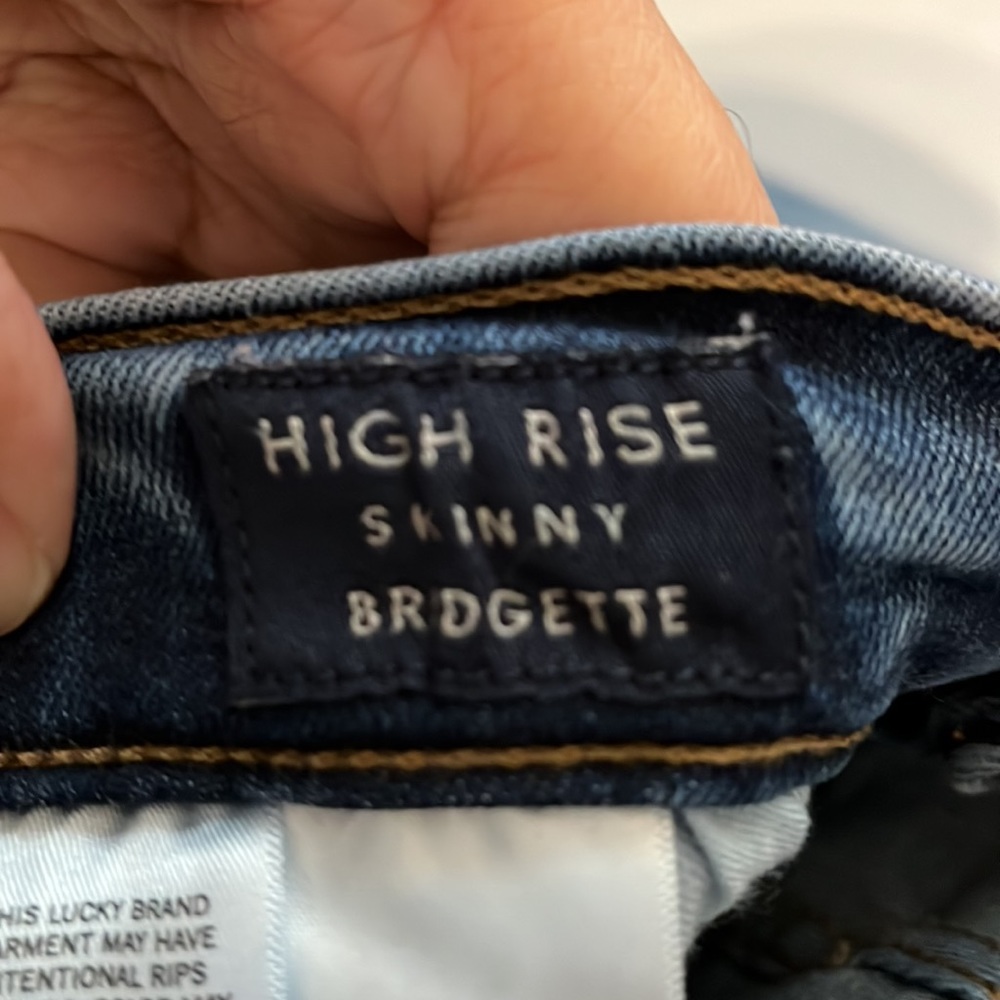 Lucky Brand high rise skinny Bridgette jeans size 2/26 - Picture 4 of 5
